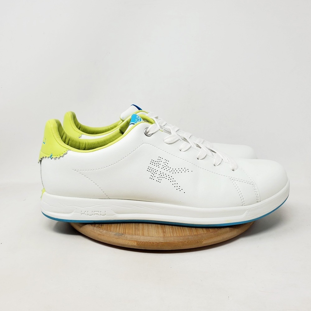 KURU Roam Shoes Womens 11 White Leather Comfort Court Sneaker Plantar Fasciitis